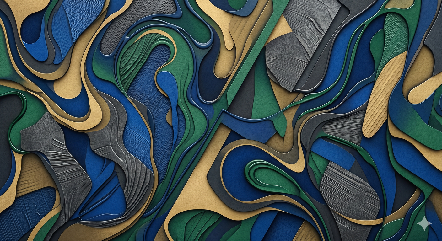 Artistic and Abstract Tactile Relief Prints
