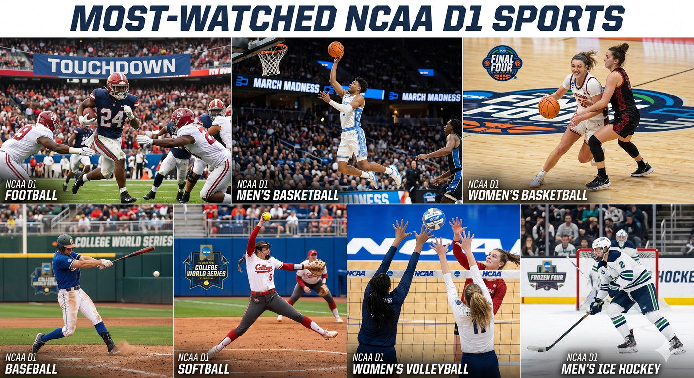 Division 1 College Athletics Collage