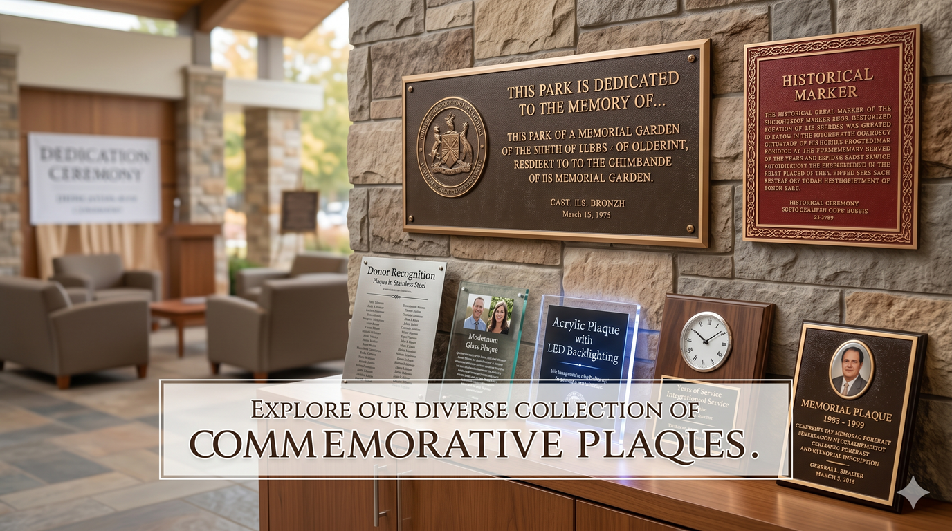 Custom Commemorative Plaques with Relief Printing